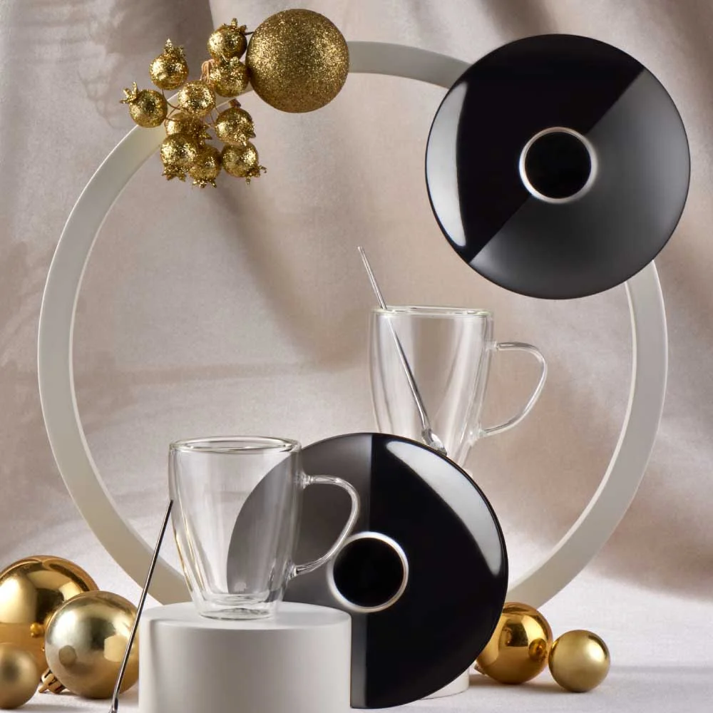 Jumbo Glory Çift Cidarlı Espresso Fincanı - 80 ml Jumbo Glory Çift Cidarlı Espresso Fincanı - 80 ml