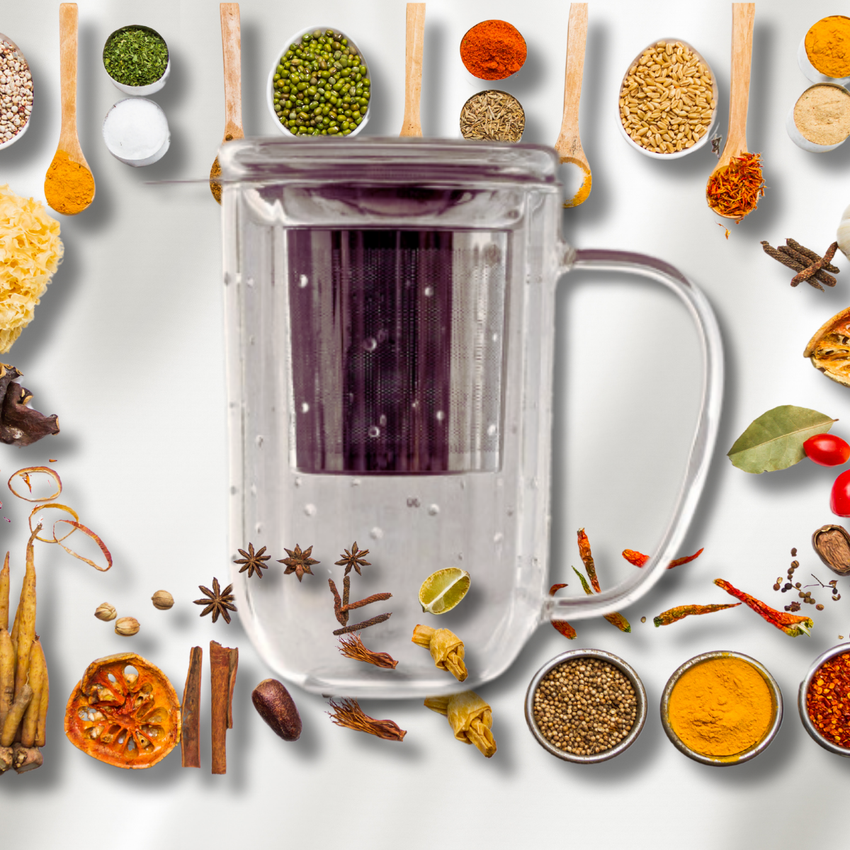 Jumbo Glory Çelik Filtreli Bitki Çayı Bardağı 500 ml (500.01.21.0305) Jumbo Glory Çelik Filtreli Bitki Çayı Bardağı 500 ml (500.01.21.0305)