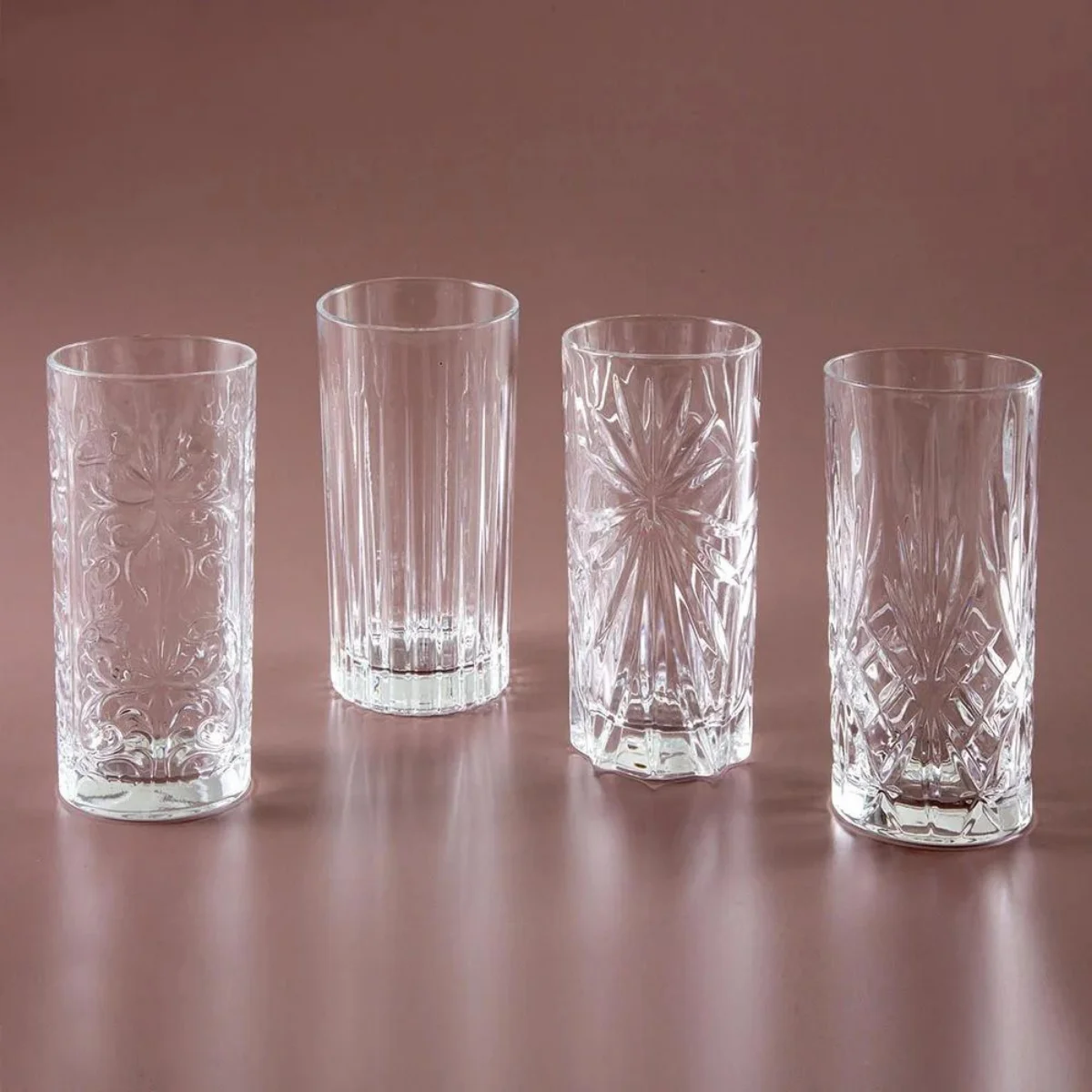 Jumbo RCR Mixology 4'lü Meşrubat Bardağı 350 ml Jumbo RCR Mixology 4'lü Meşrubat Bardağı 350 ml