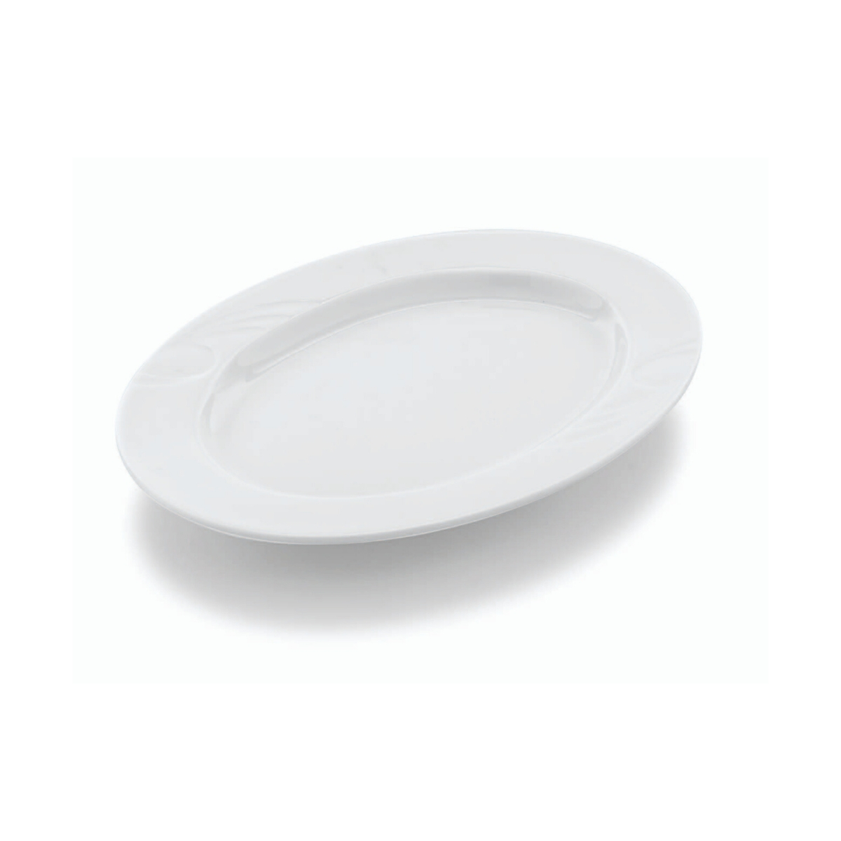 Güral Porselen Karizma Otel 29 cm Kayık Tabak Dekorsuz (KZM29KY00)