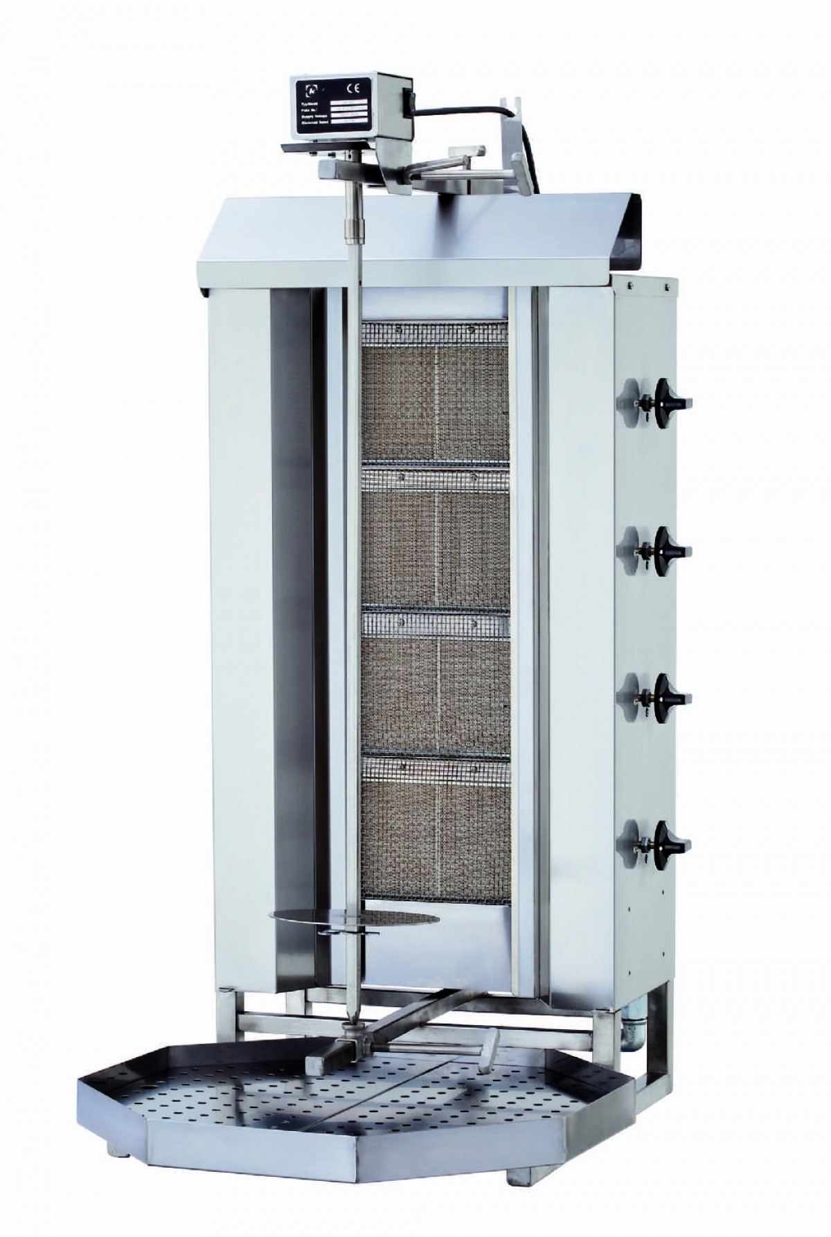 Kalitegaz 4 Radyanlı Gazlı Üstten Motorlu Döner Ocağı (KLG221)
