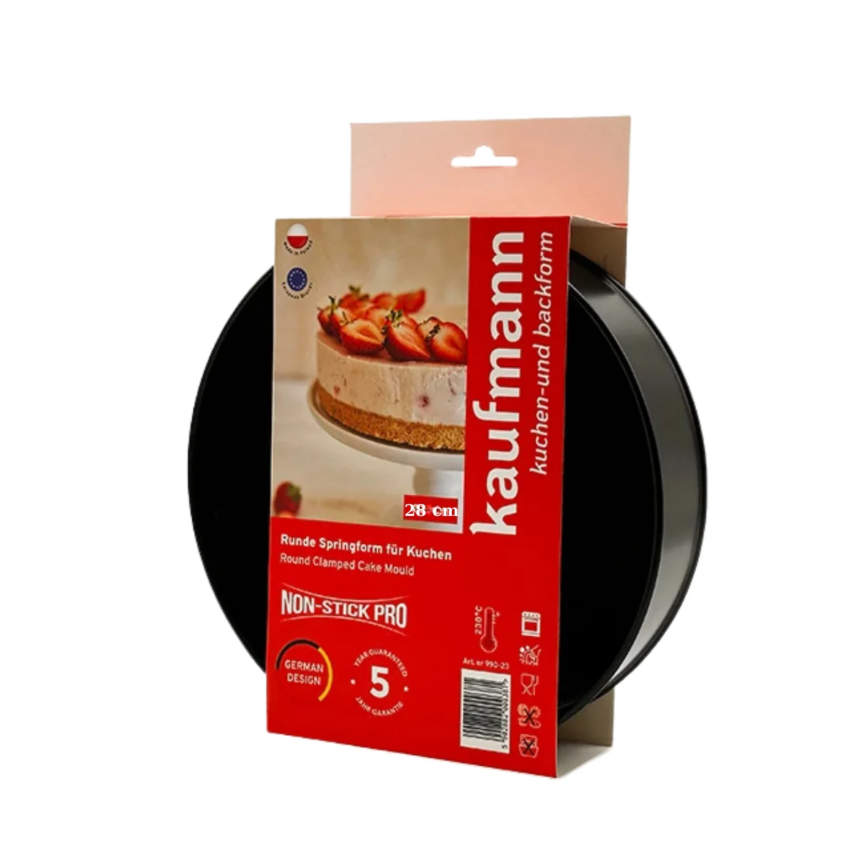 Kaufmann Classic Kelepçeli Non-Stick 28 cm Kek Kalıbı