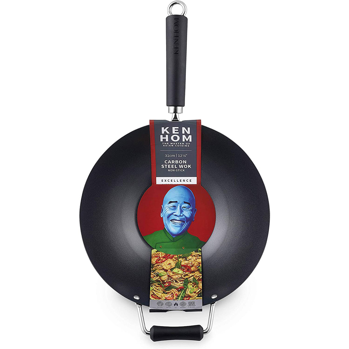 Kenhom Karbon Çelik Yapışmaz Wok Tava 35 Cm (DKB KH435001) Kenhom Karbon Çelik Yapışmaz Wok Tava 35 Cm (DKB KH435001)