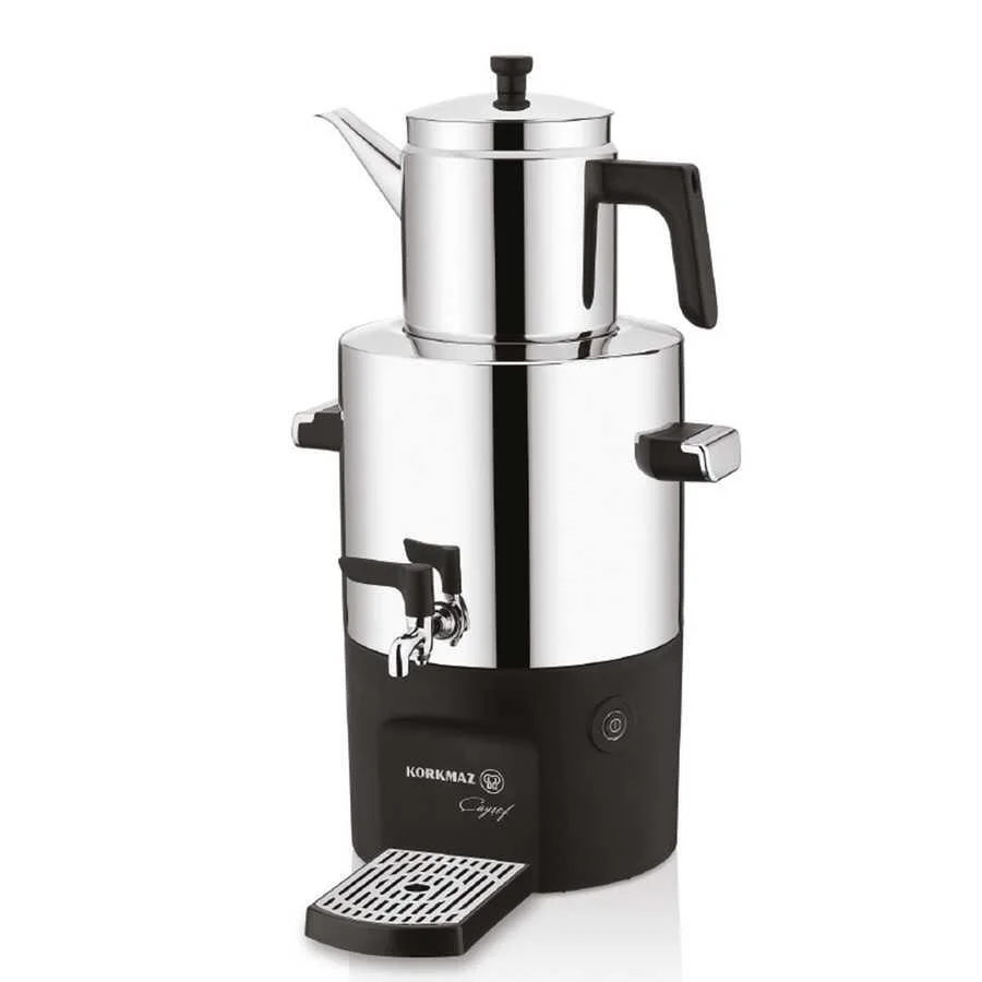 Korkmaz Çayşef Inox/Parlak Semaver Korkmaz Çayşef Inox/Parlak Semaver