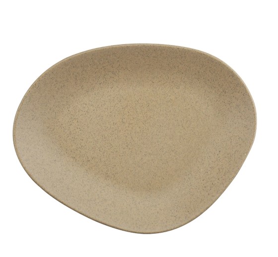 Kütahya Porselen Galaxy Mat 35 Cm Düz Tabak Mix Granül Bej (GLXM35DU83008)