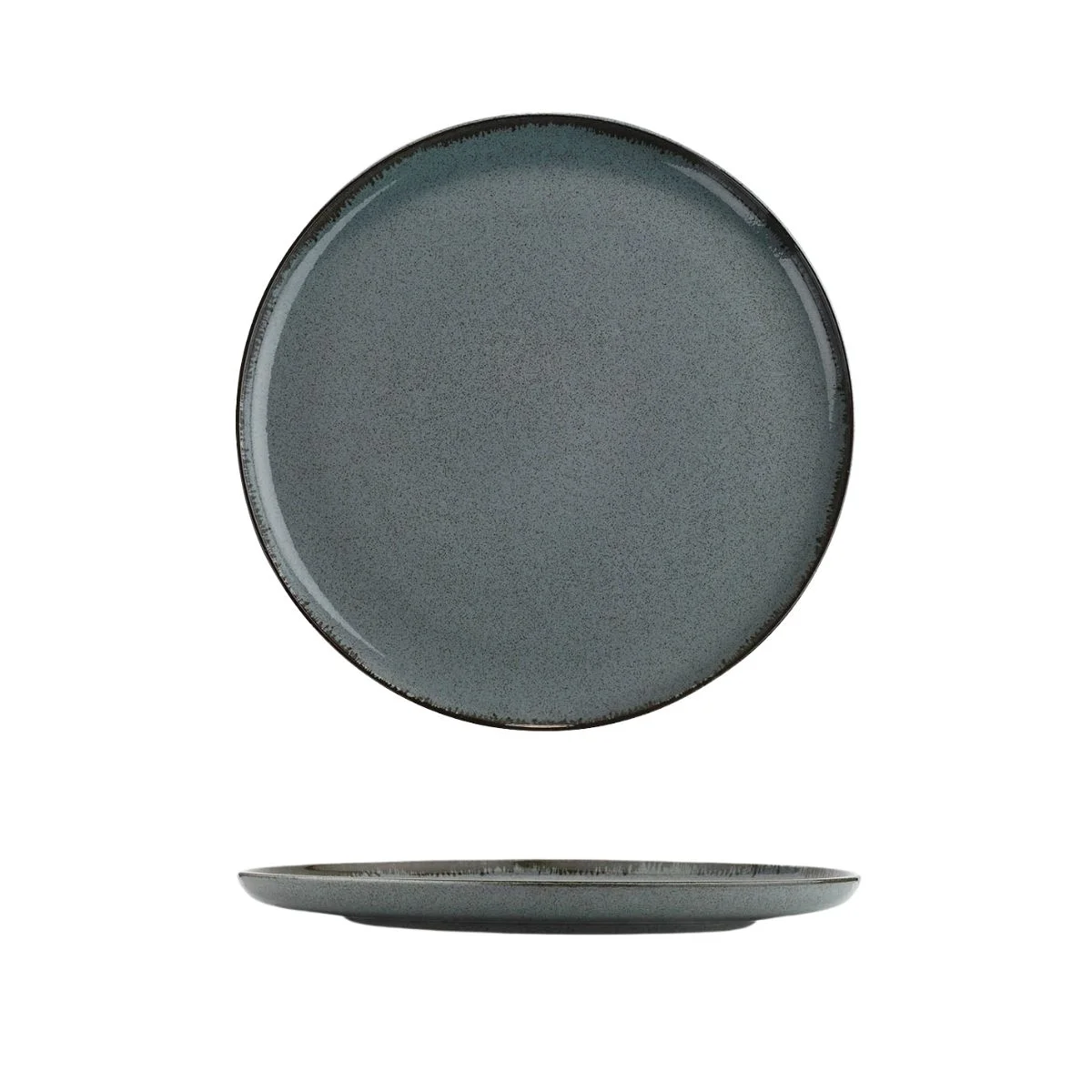 Kütahya Porselen Moderna 27 Cm Düz Tabak Pearl 01 Mavi 4lü