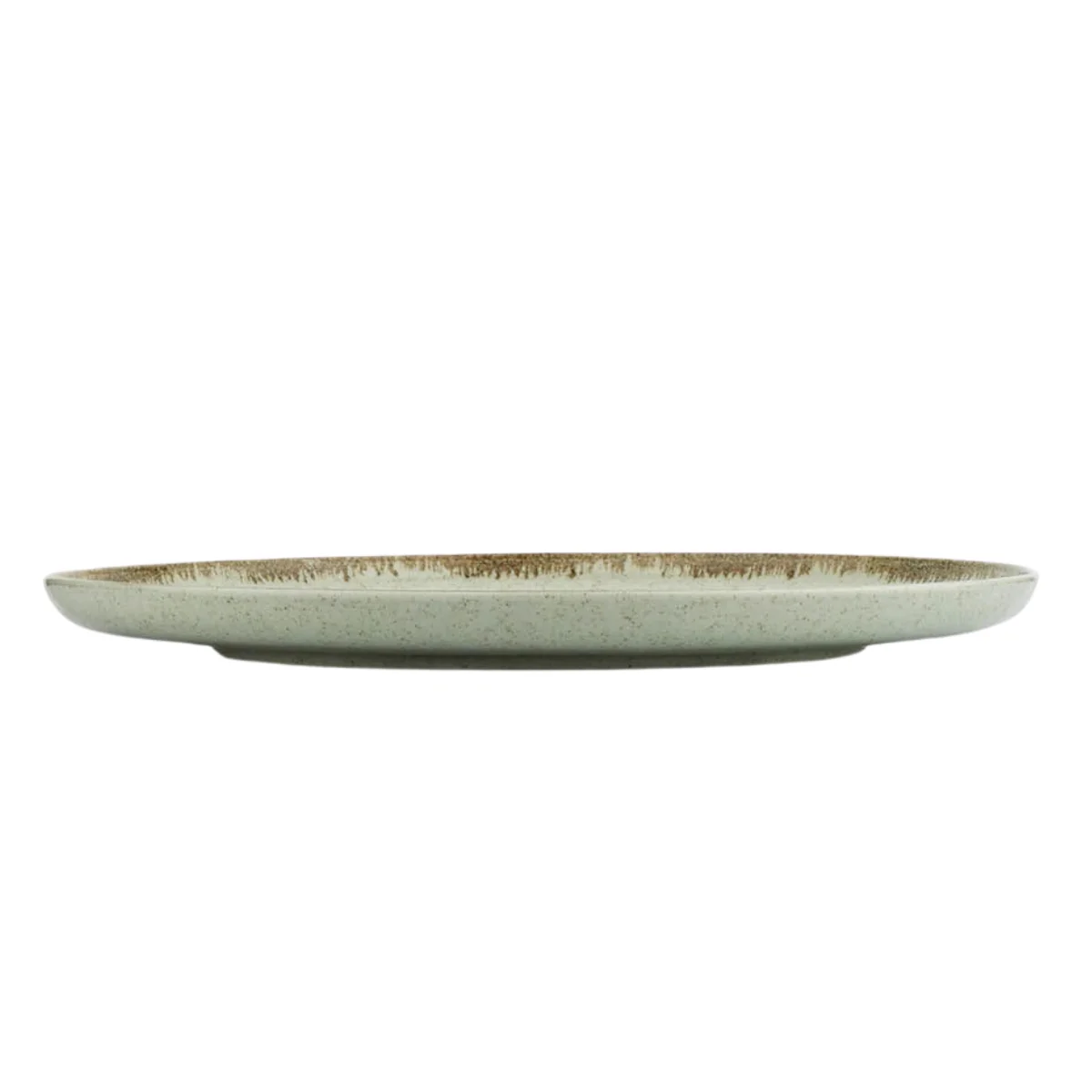 Kütahya Porselen Moderna 27 Cm Düz Tabak Pearl 03 Yeşil (MOD27DU730P03)