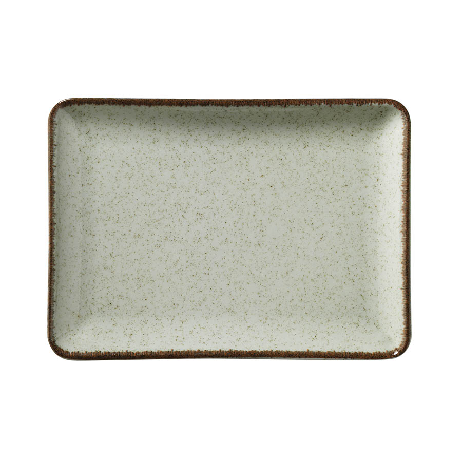 Kütahya Porselen Tan 18*13 Cm Düz Tabak Yeşil 6lı