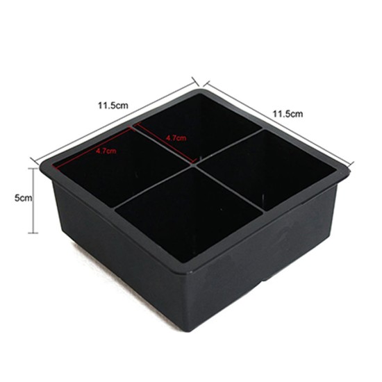 Last Point 4 Bölmeli Silikon Küp Buz Kalıbı Last Point 4 Bölmeli Silikon Küp Buz Kalıbı