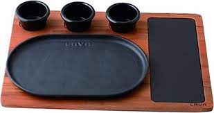 Lava 18*28 Oval Servis Tabağı ve Döküm Plaka Ahşap Altlıklı ( LV HRC 019 AS 555 ) Lava 18*28 Oval Servis Tabağı ve Döküm Plaka Ahşap Altlıklı ( LV HRC 019 AS 555 )