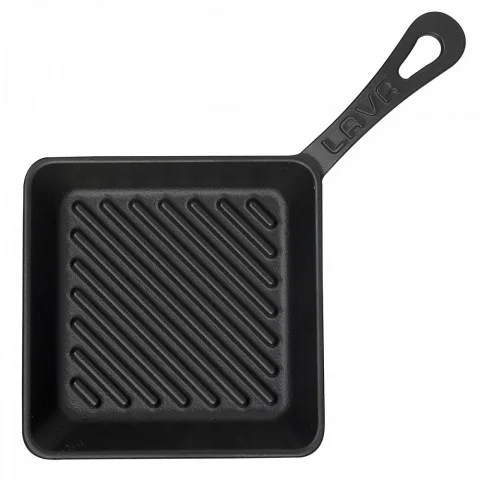 Lava Döküm 16*16 cm Mini Izgara Tava, Saplı, Kare ( LV ECO P GT 1616 )
