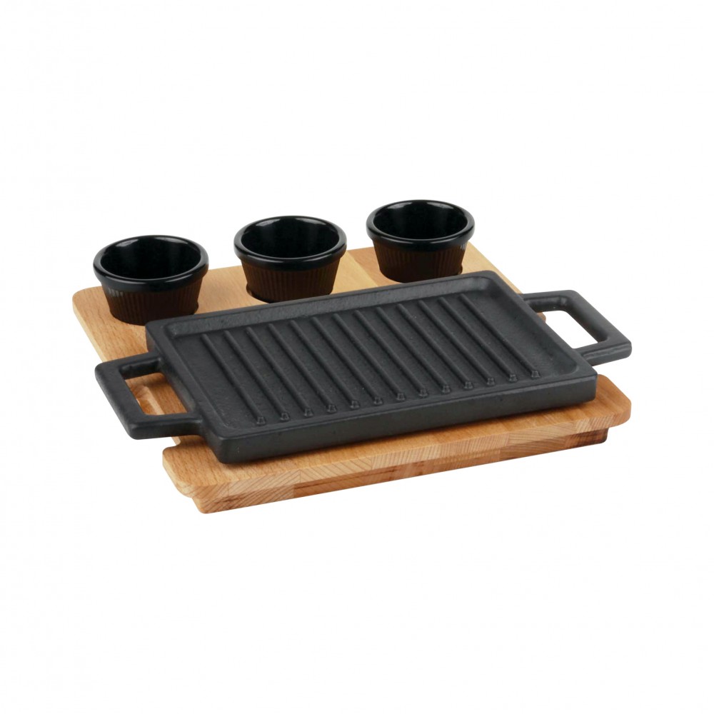 Lava Döküm Dikdörtgen Çift Yön Izgara ve Düz Yüzey Hot Plate Kayın Servis Ahşabı 22x15cm ( LV ECO HP 2215 T13 K4-2 ) Lava Döküm Dikdörtgen Çift Yön Izgara ve Düz Yüzey Hot Plate Kayın Servis Ahşabı 22x15cm ( LV ECO HP 2215 T13 K4-2 )