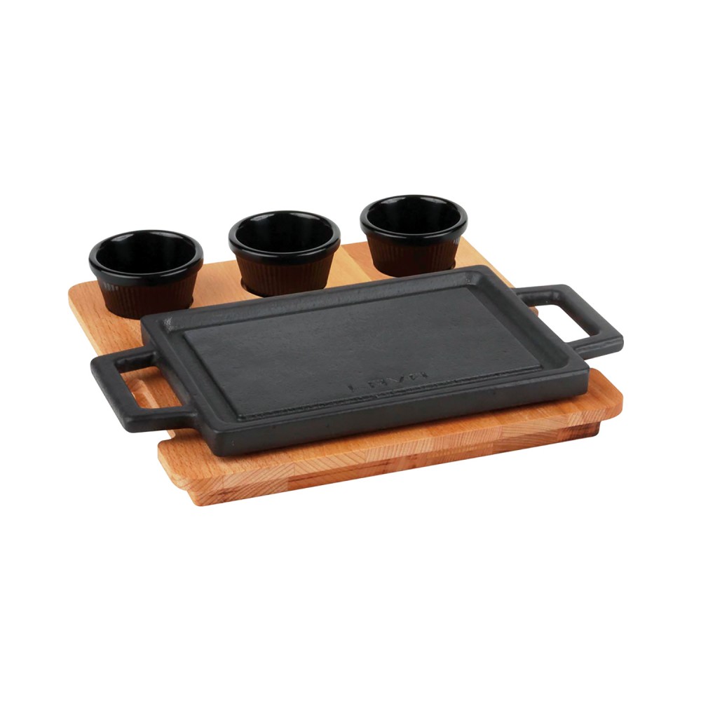 Lava Döküm Dikdörtgen Çift Yön Izgara ve Düz Yüzey Hot Plate Kayın Servis Ahşabı 22x15cm ( LV ECO HP 2215 T13 K4-2 ) Lava Döküm Dikdörtgen Çift Yön Izgara ve Düz Yüzey Hot Plate Kayın Servis Ahşabı 22x15cm ( LV ECO HP 2215 T13 K4-2 )