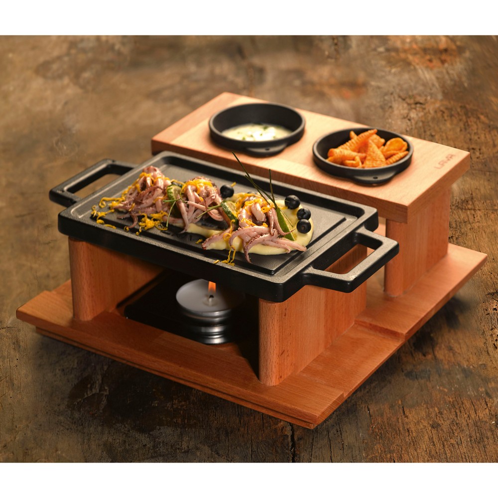 Lava Döküm Dikdörtgen Çift Yön Izgara ve Düz Yüzey Hot Plate Kayın Servis Ahşabı 22x15cm. ( LV ECO HP 2215 T13 K44 ) Lava Döküm Dikdörtgen Çift Yön Izgara ve Düz Yüzey Hot Plate Kayın Servis Ahşabı 22x15cm. ( LV ECO HP 2215 T13 K44 )