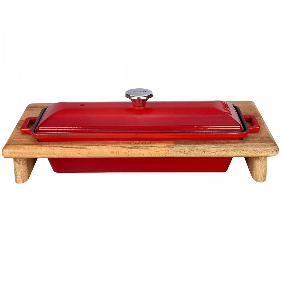 Lava Döküm Ekmek Tenceresi / Kayın Ağacı Servis Standı / Terrine Serisi 11x29cm ( LV P EK 826 K44 ) Lava Döküm Ekmek Tenceresi / Kayın Ağacı Servis Standı / Terrine Serisi 11x29cm ( LV P EK 826 K44 )