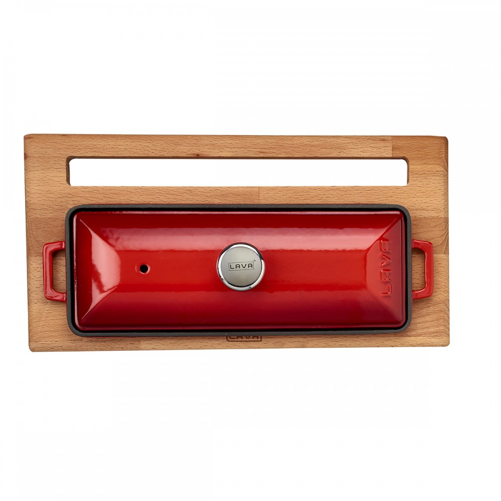 Lava Döküm Ekmek Tenceresi / Kayın Ağacı Servis Standı / Terrine Serisi 11x29cm ( LV P EK 826 K44 ) Lava Döküm Ekmek Tenceresi / Kayın Ağacı Servis Standı / Terrine Serisi 11x29cm ( LV P EK 826 K44 )