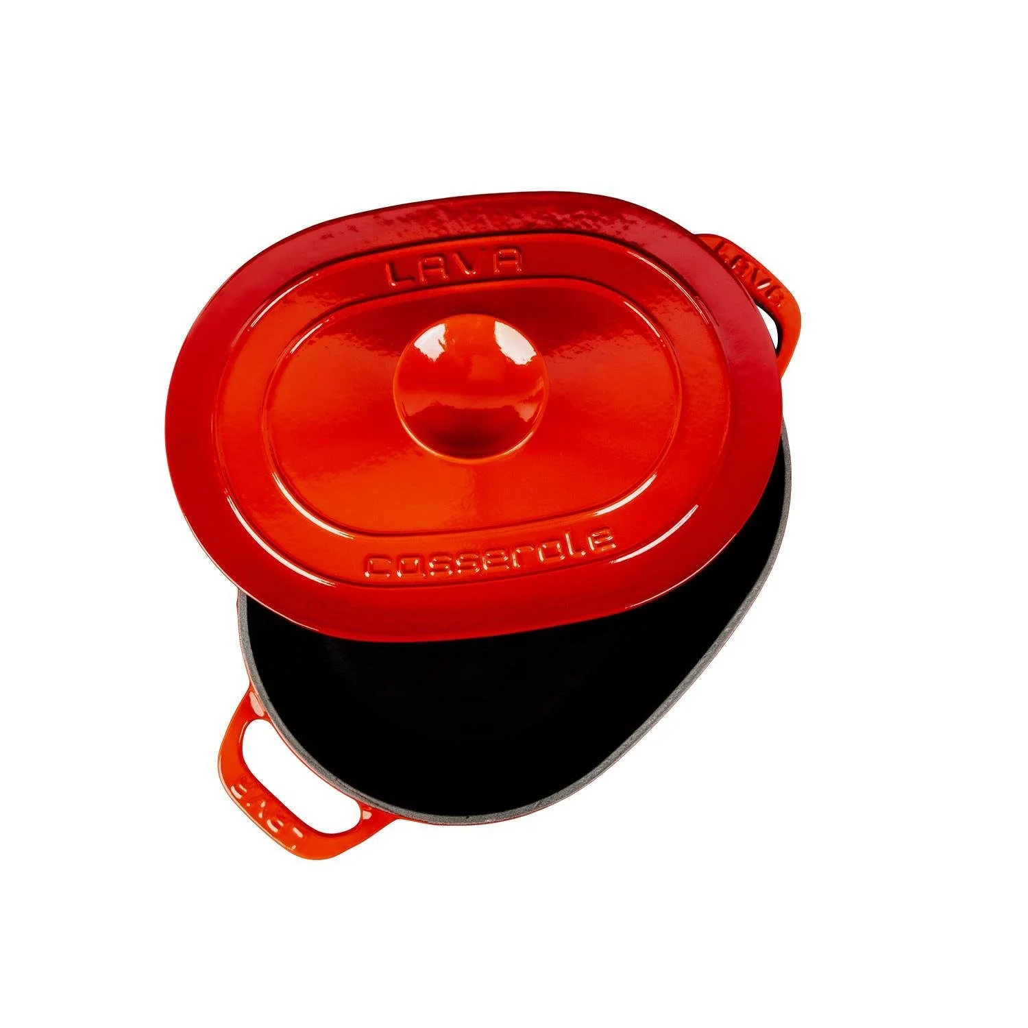 Lava Döküm  24*33 cm Oval Tencere Döküm Demir Kapak Experience Serisi