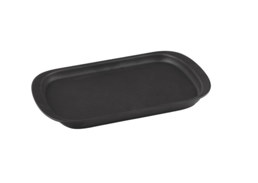 Lava Döküm Servis Tabağı Siyah  32x20 cm ( LV ECO ST 3220 )