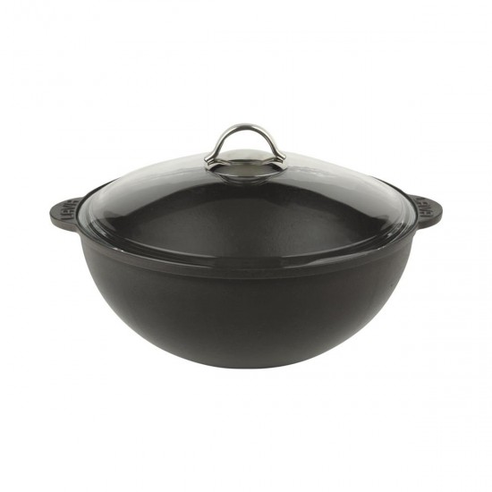Lava Döküm Yuvarlak  Cam Kapaklı / Tencere. Çap(Ø)28 cm ( LV Y KZ 28 K3 )