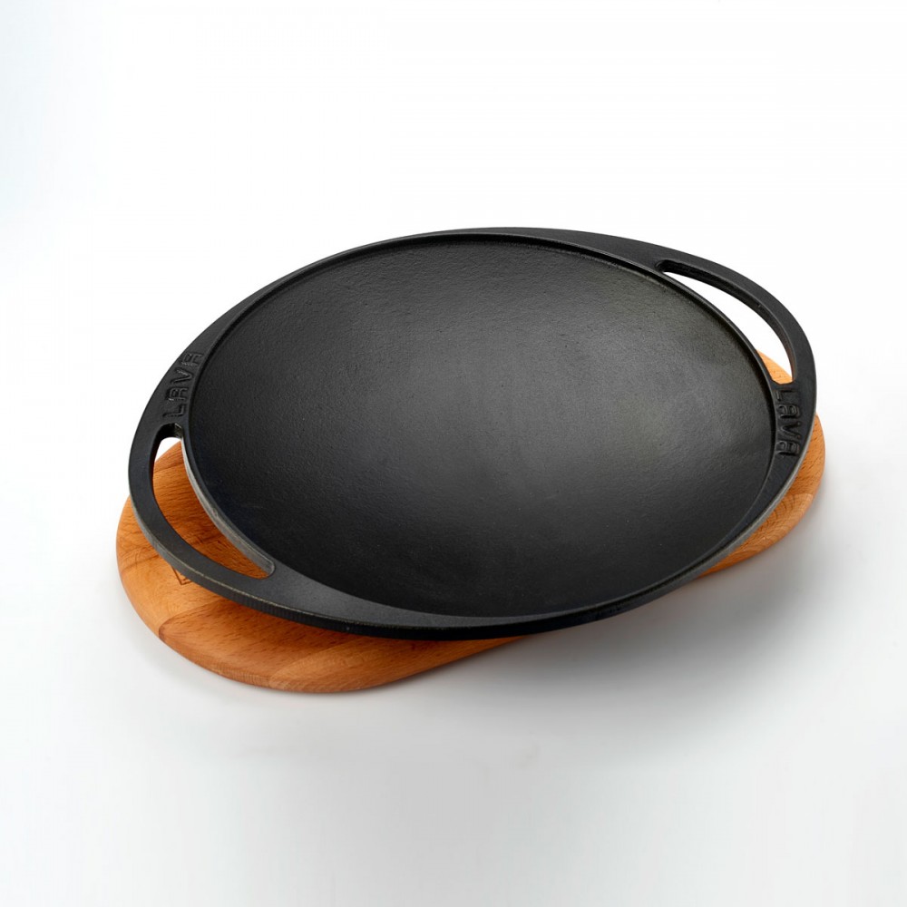 Lava Döküm Yuvarlak Saç Kavurma Tavası Döküm Demir Yekpare Çift Kulplu Kayın Servis Ahşabı Çap(Ø)28cm ( LV ECO SK 28 T7 K4 ) Lava Döküm Yuvarlak Saç Kavurma Tavası Döküm Demir Yekpare Çift Kulplu Kayın Servis Ahşabı Çap(Ø)28cm ( LV ECO SK 28 T7 K4 )