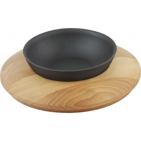 Lava Yuvarlak Kase 14 cm Ahşap Altlıklı ( LV Y CK 14 K44 )