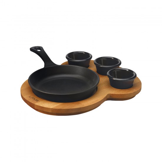 Lava Yuvarlak Tava ve Ahşap Altlık ( LV ECO Y STV 16 K44 ) Lava Yuvarlak Tava ve Ahşap Altlık ( LV ECO Y STV 16 K44 )