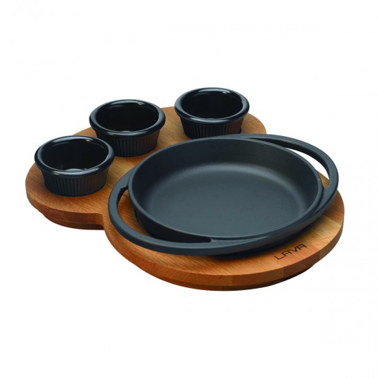 Lava Yuvarlak Tava ve Ahşap Altlık ( LV ECO Y TV 16 K44 ) Lava Yuvarlak Tava ve Ahşap Altlık ( LV ECO Y TV 16 K44 )