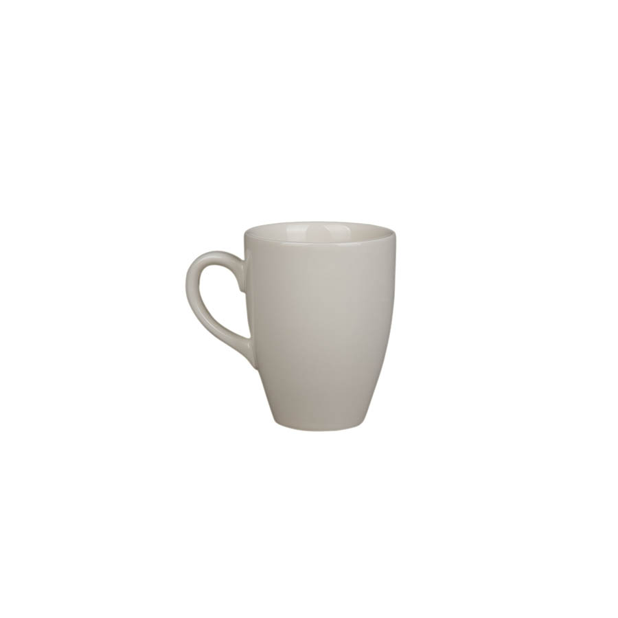 Kütahya Porselen Lima Mug Bardak Dekorsuz Krem 240 cc (LM01MG0014)