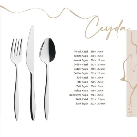 Lugga Ceyda Ordövr Kaşık ( LGG-CYD-1007 )