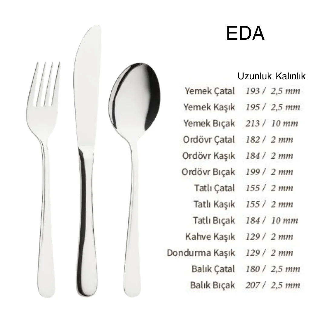 Lugga Eda Monoblok Tatlı Bıçak ( LGG-EDA-1006-MNB ) Lugga Eda Monoblok Tatlı Bıçak ( LGG-EDA-1006-MNB )