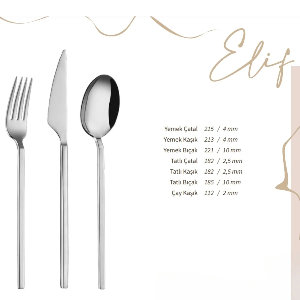 Lugga Elif Çay Kaşık ( LGG-ELF-1013 ) Lugga Elif Çay Kaşık ( LGG-ELF-1013 )