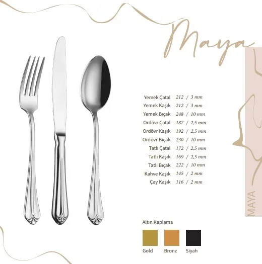Lugga Maya Yemek Çatal ( LGG-MY-1002 ) Lugga Maya Yemek Çatal ( LGG-MY-1002 )