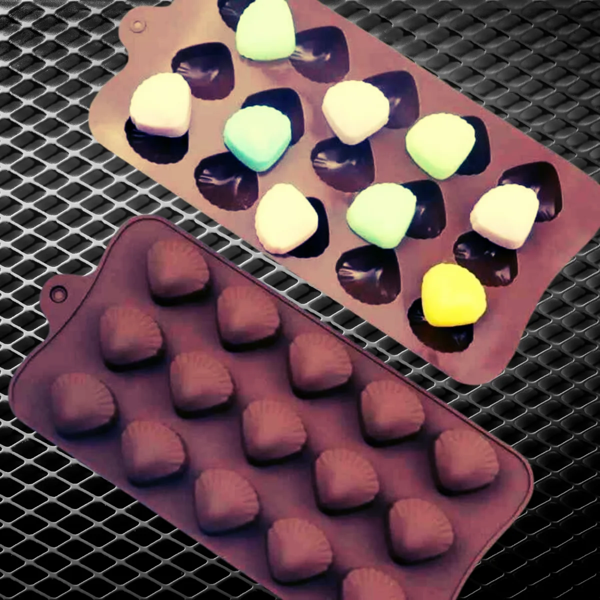 Midye Çikolata Kalıbı Silikon MID-13 Midye Çikolata Kalıbı Silikon MID-13