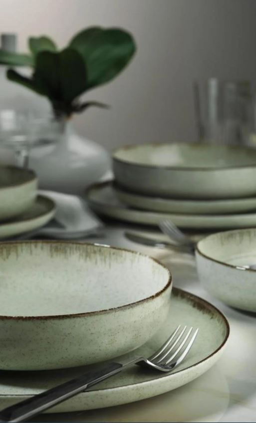 Moderna 12 Parça 4 Kişilik Yemek Seti Yeşil