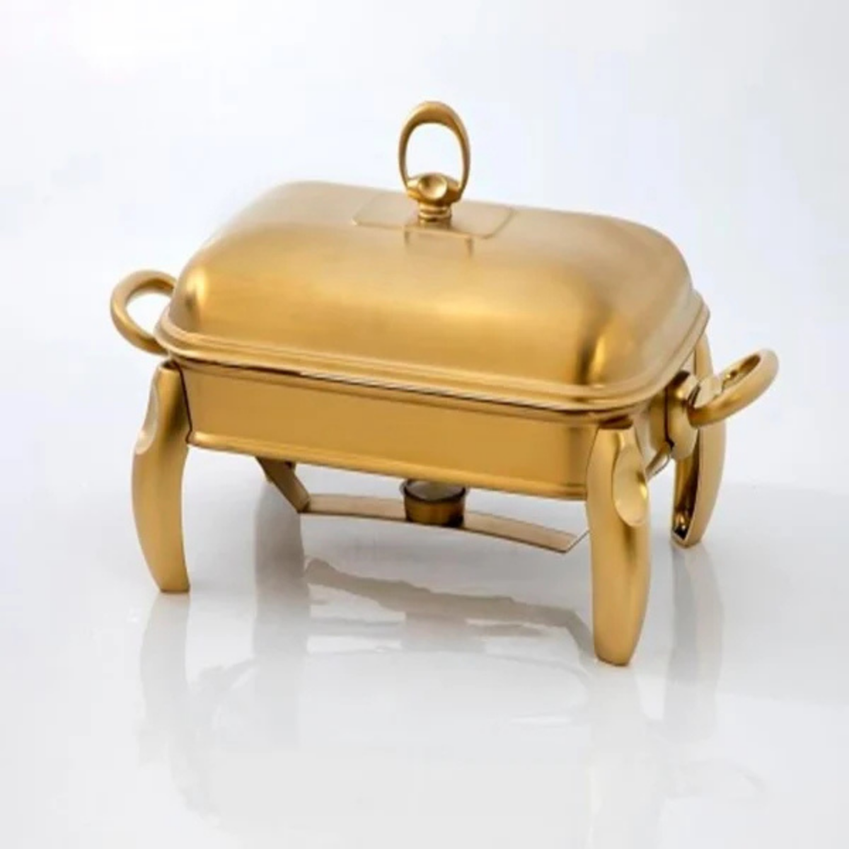Mum Isıtıcılı Dikdörtgen Servis Seti 1,5 Lt Mat Gold (101000199 )