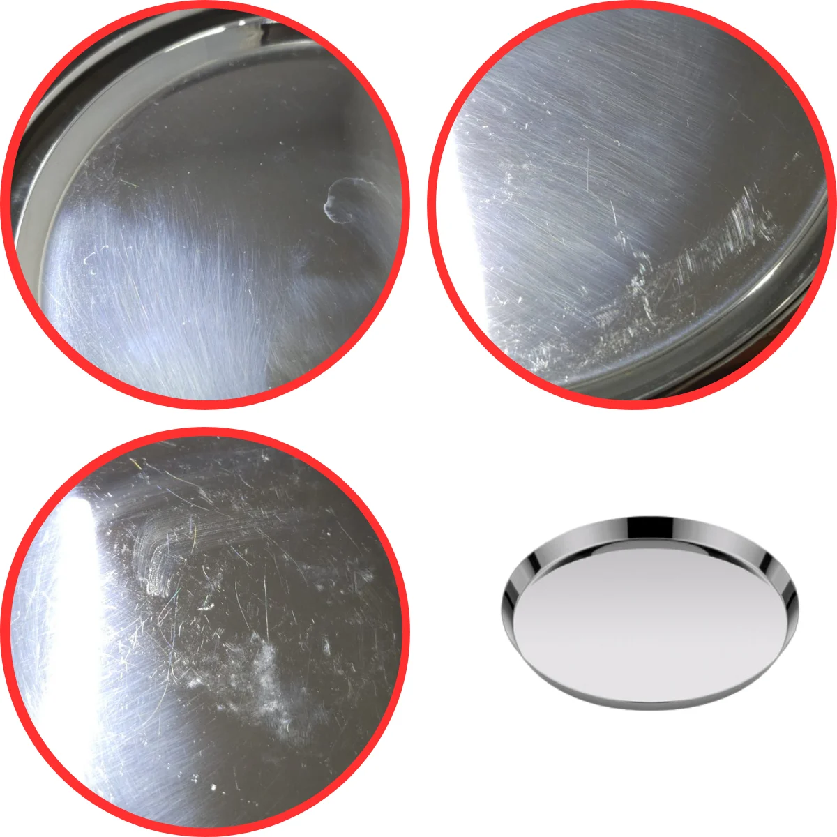 Nova İkramlık Çelik Tabak 12 cm No:1