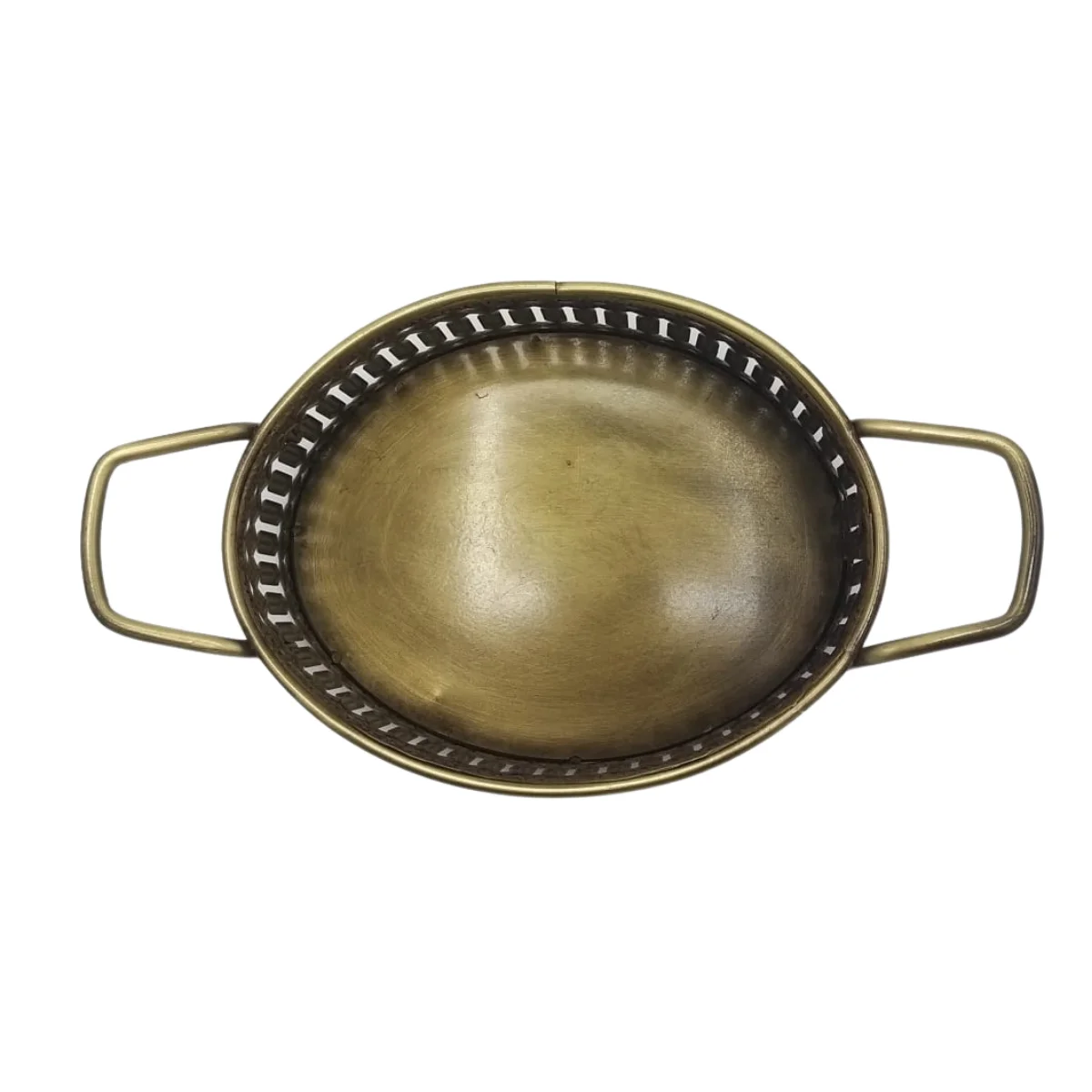 Oval Sunum Sepeti Orta Antik Sarı
