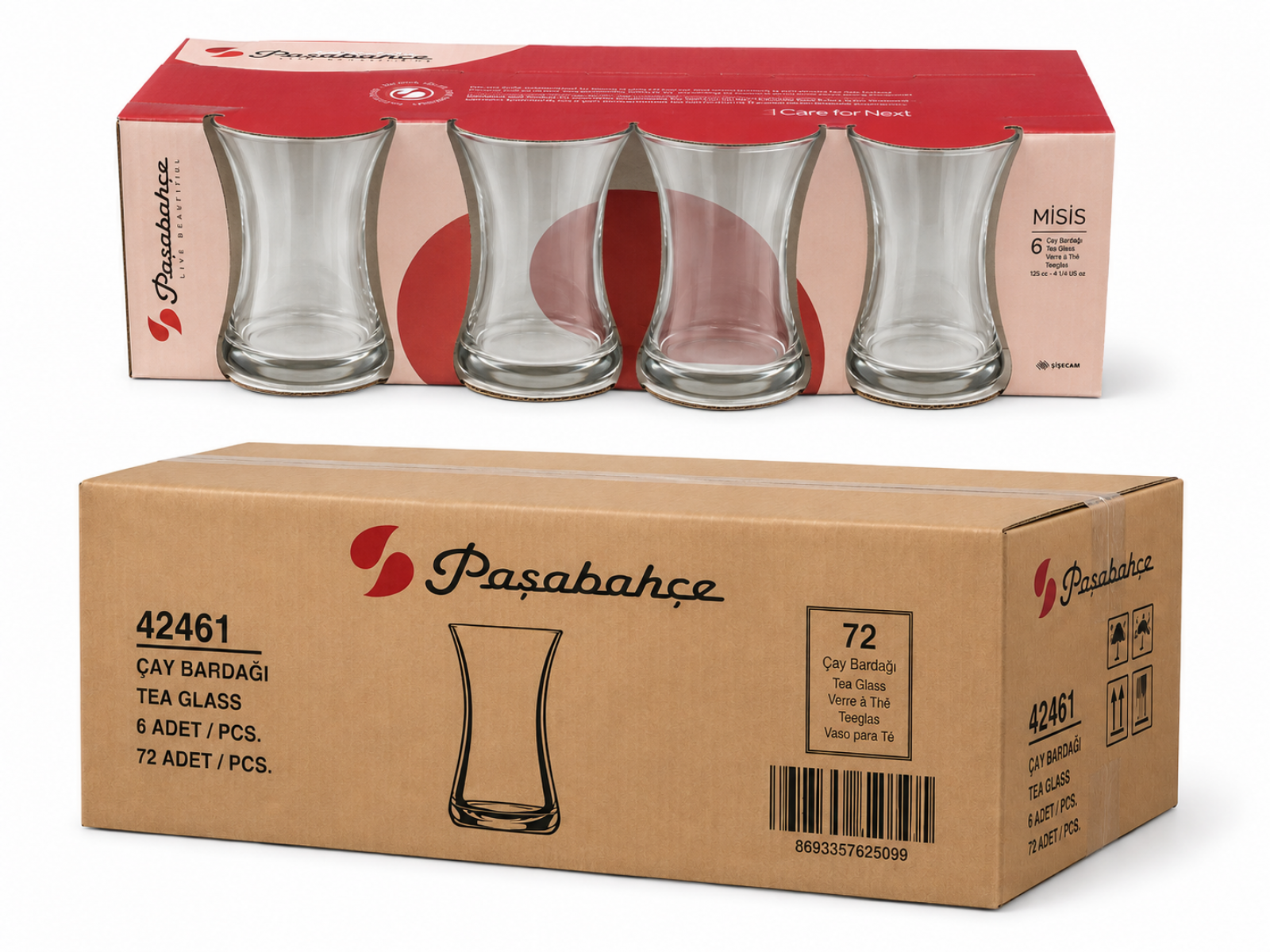 Paşabahçe 42461 Misis Çay Bardağı 160 cc- (72 li koli)
