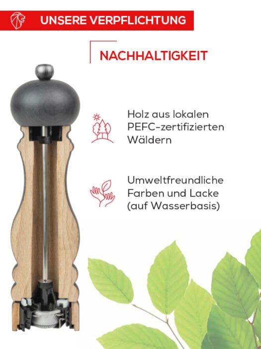 Peugeot Paris U Karabiber Tuz Değirmeni Naturel 2'li 18 cm ( PEU-097SCR223386 )