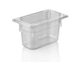 Plastport Kırılmaz Şeffaf Gastronorm Küvet 1/9-100 mm ( 46019100 )
