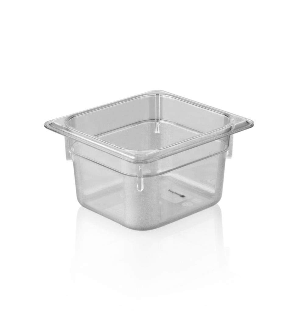 Plastport Kırılmaz Şeffaf Gastronorm Küvet Gn 1/6-100 mm ( 46016100 )