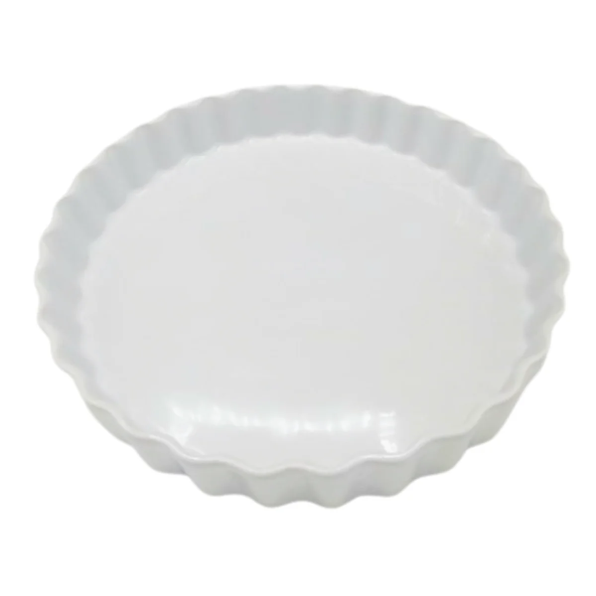 Porselen 24 Cm Turta Kabı Beyaz