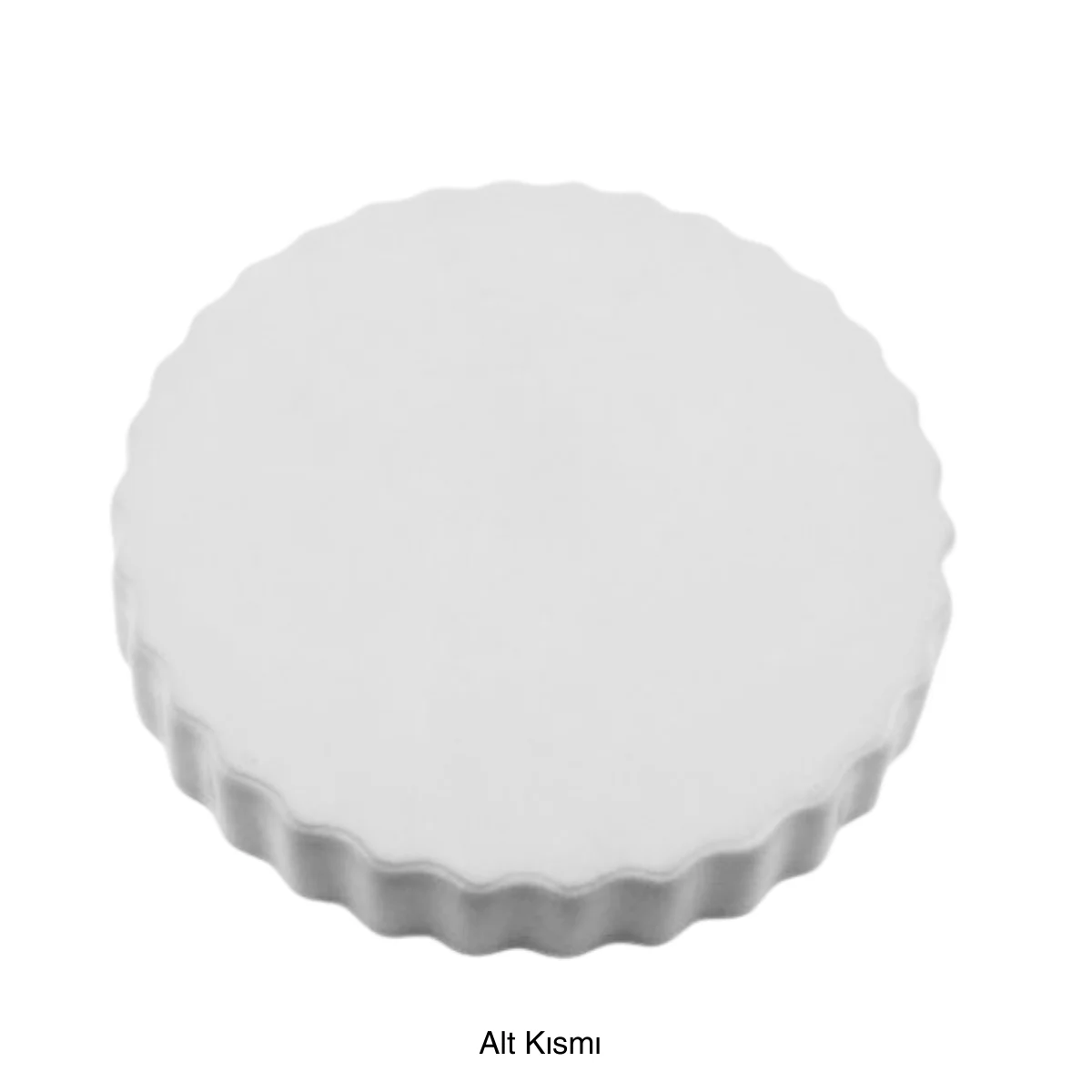 Porselen 24 Cm Turta Kabı Beyaz