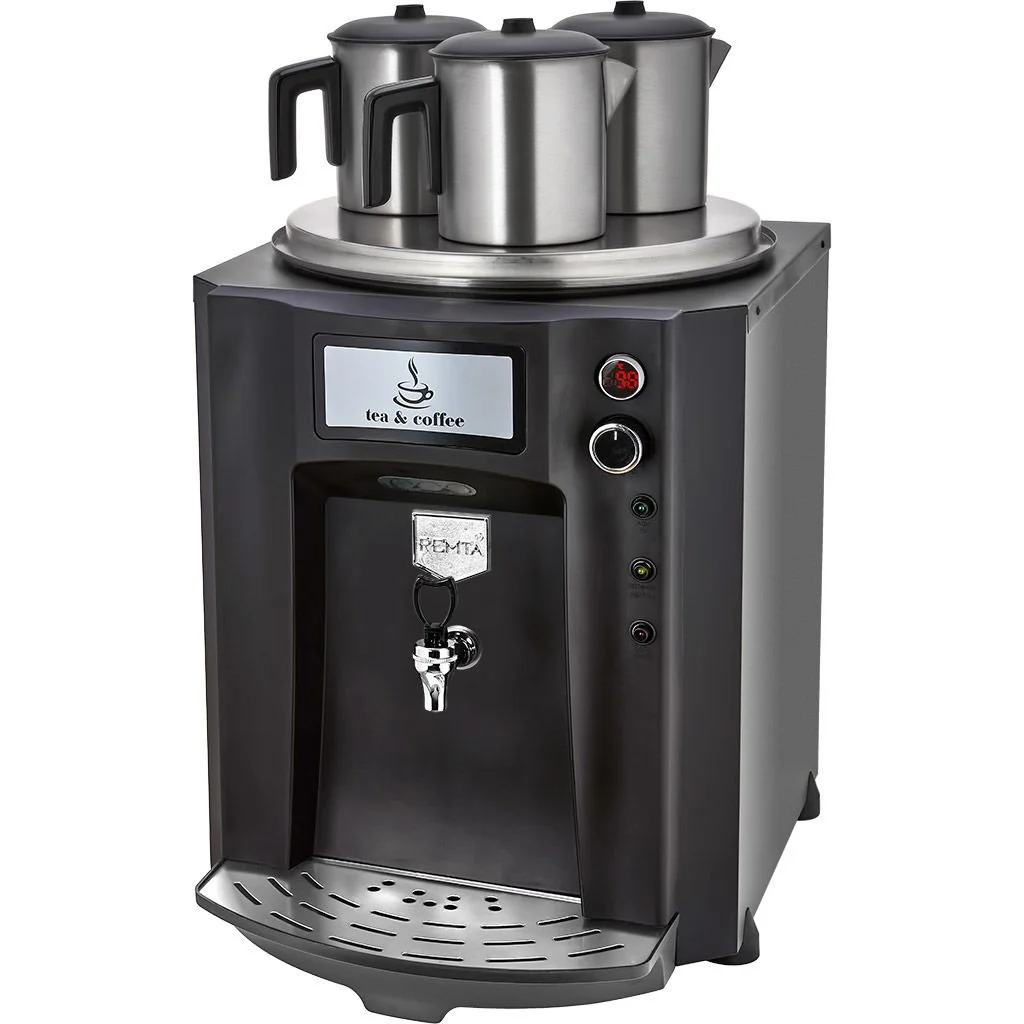 Remta 3 Demlikli Premium Jumbo Çay Makinesi 40 lt Şamandıralı (Şebekeden Su Alma) Kırmızı