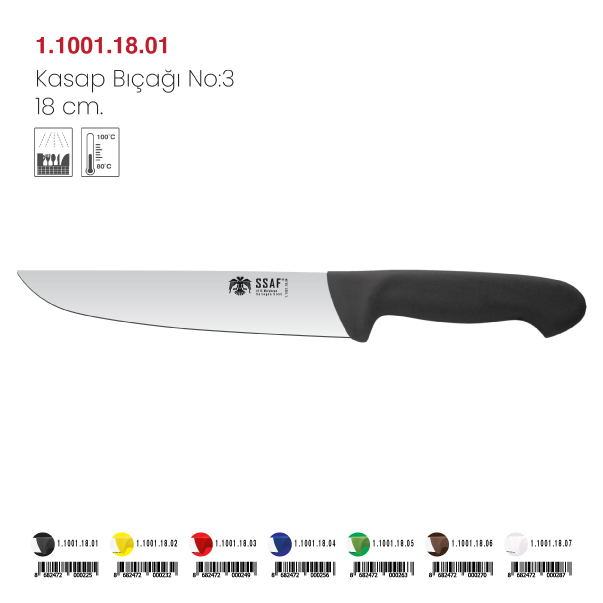 SSAF Kasap Bıçağı Fibrox Tam Sap No: 3 SSAF Kasap Bıçağı Fibrox Tam Sap No: 3