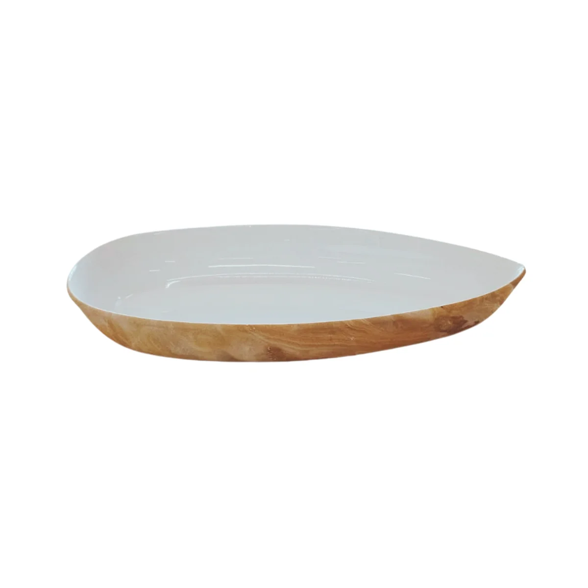 Smile Buffet Golden Açık Büfe Kırılmaz Kayık Tabak 35x17cm H:5 cm