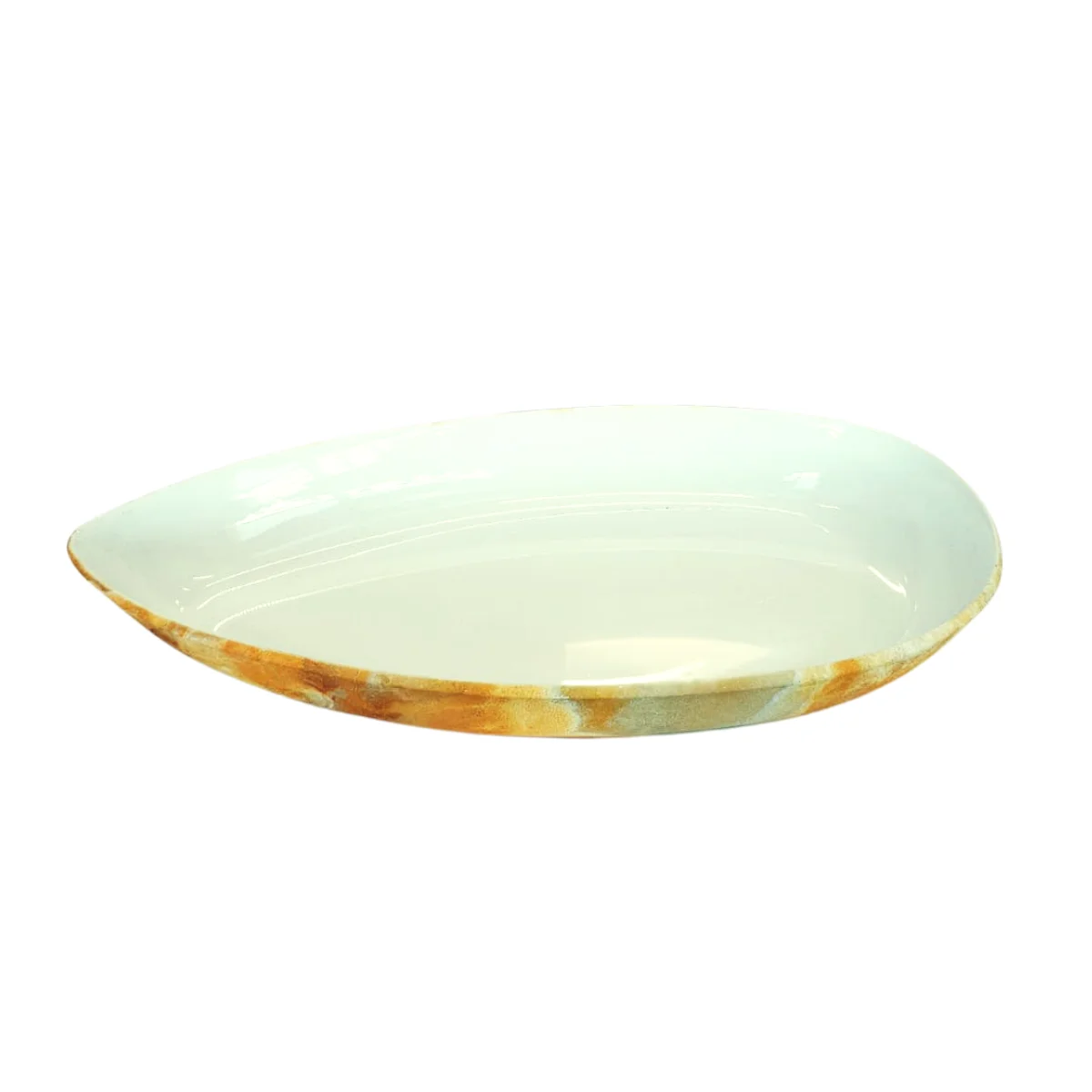 Smile Buffet Golden Açık Büfe Kırılmaz Kayık Tabak  47x20,5 cm H:5 cm