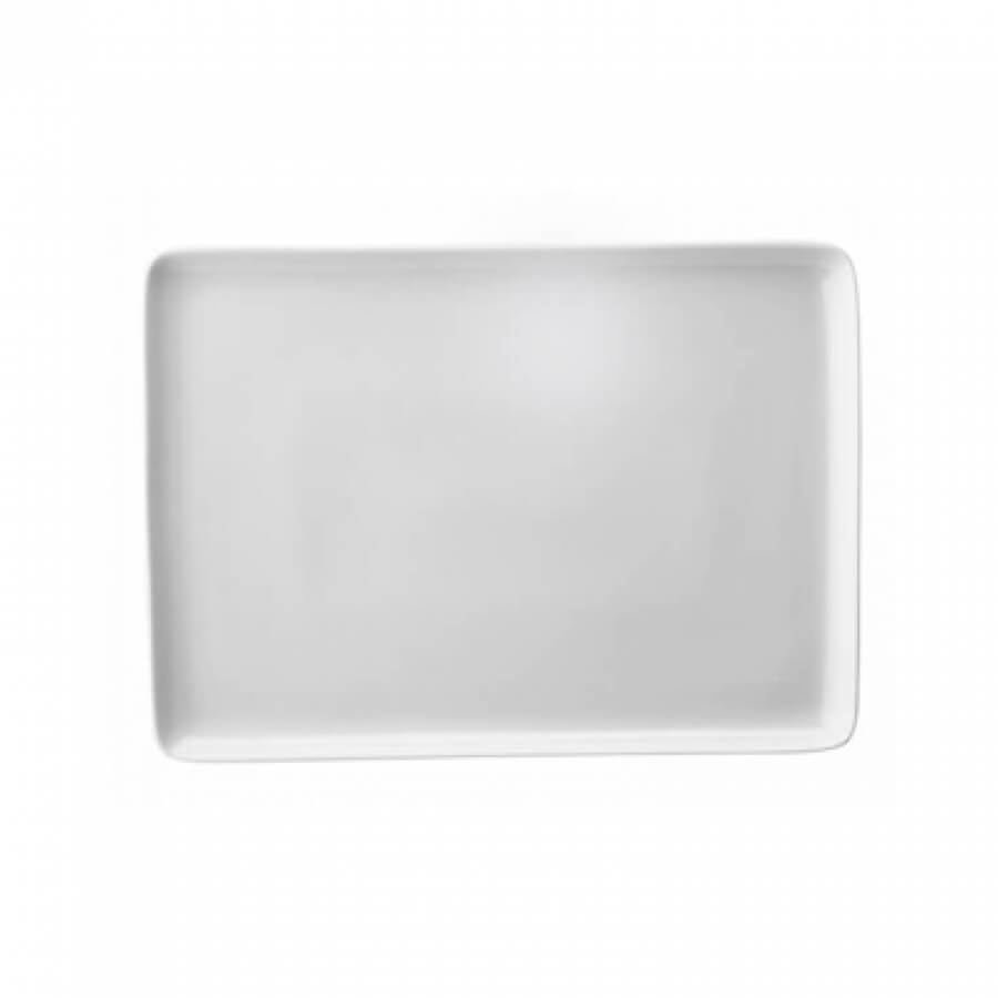 Kütahya Porselen Tan 27x20 cm Düz Tabak Dekorsuz (TAN27X20DU00)