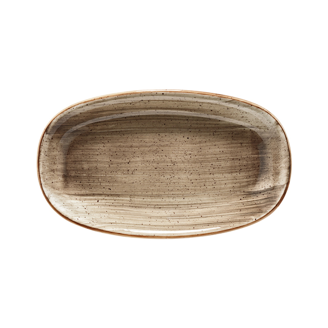 Bonna Aura Terraın  Gourmet 19 cm Oval Kayık Tabak