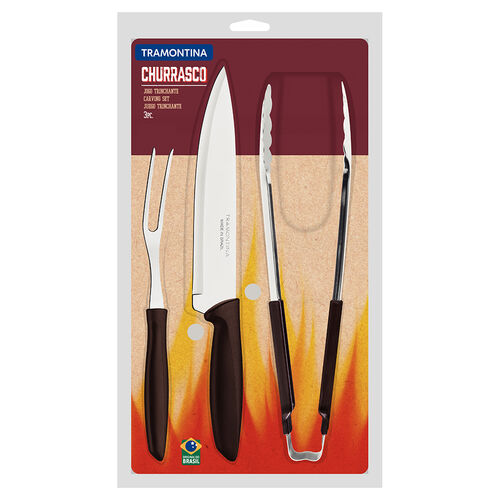 Tramontina Plenus Barbekü Seti 3 lü Siyah-TR 23498-449 Tramontina Plenus Barbekü Seti 3 lü Siyah-TR 23498-449
